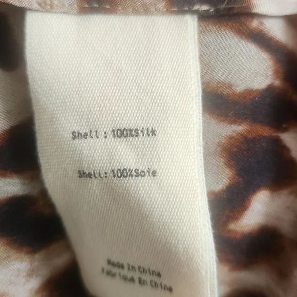 L'AGENCE Callum Leopard Print Sheer Silk Maxi Dress NWOT - Picture 10 of 11